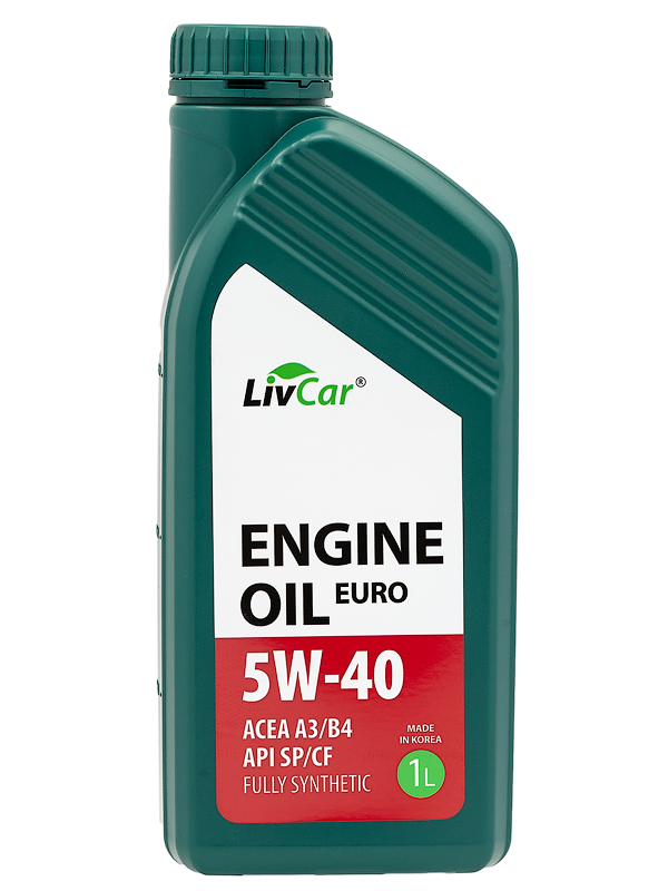 LIVCAR EURO ENGINE OIL 5W40 ACEA A3/B4 API SP/CF